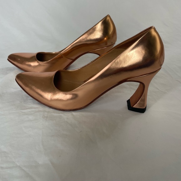 John Fluevog Desmond Rose Gold pumps in size 9 - Picture 1 of 12